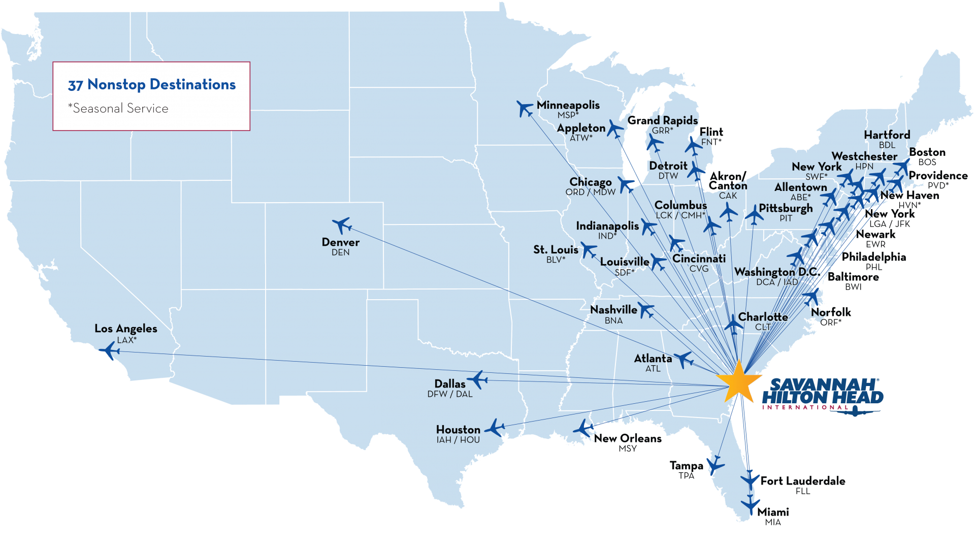 Savannah Hilton Head Airport flights