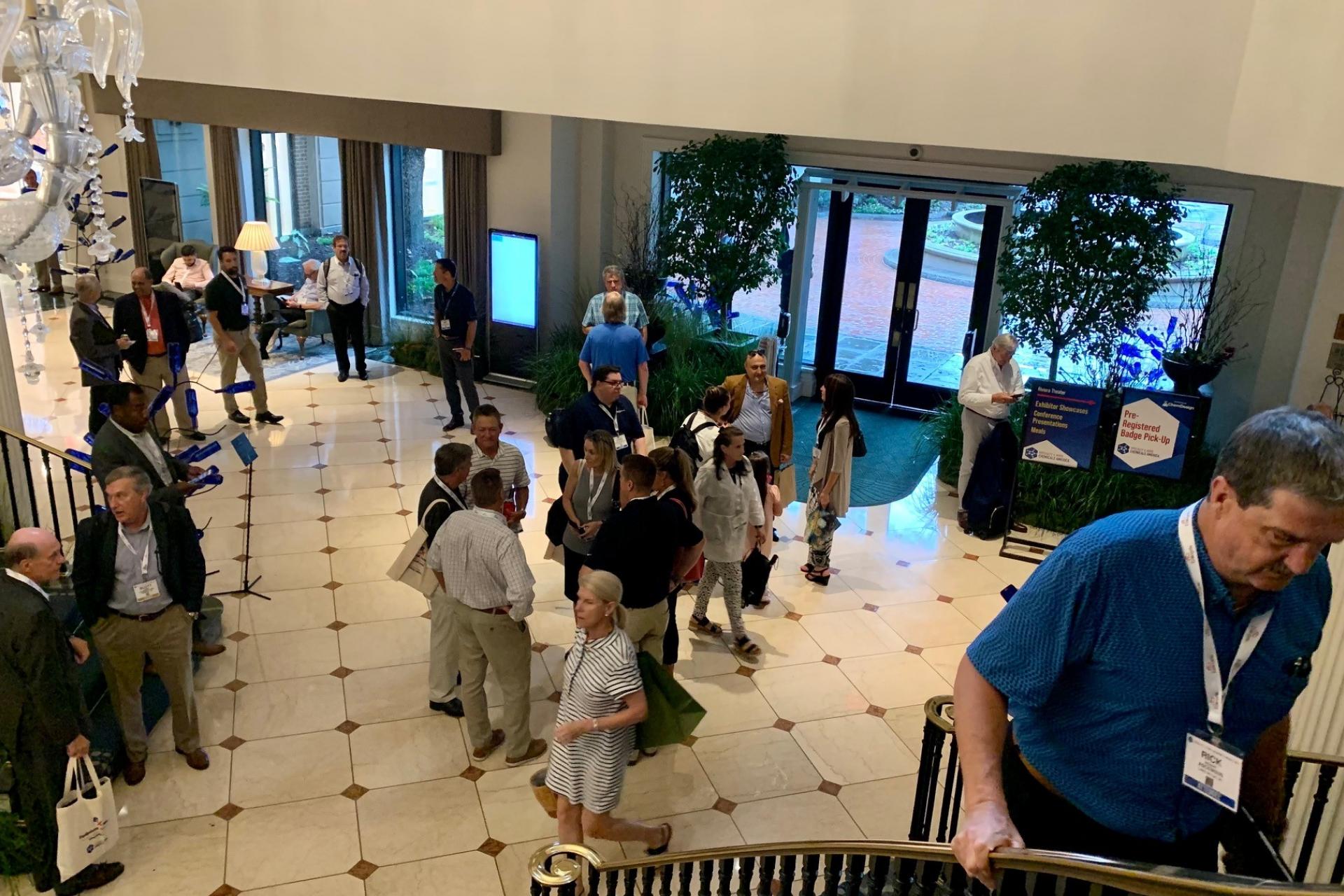 Charleston Place overhead view of lobby